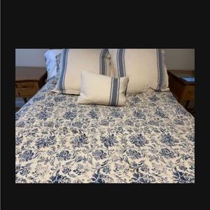 Ralph Lauren bedspread and pillows.